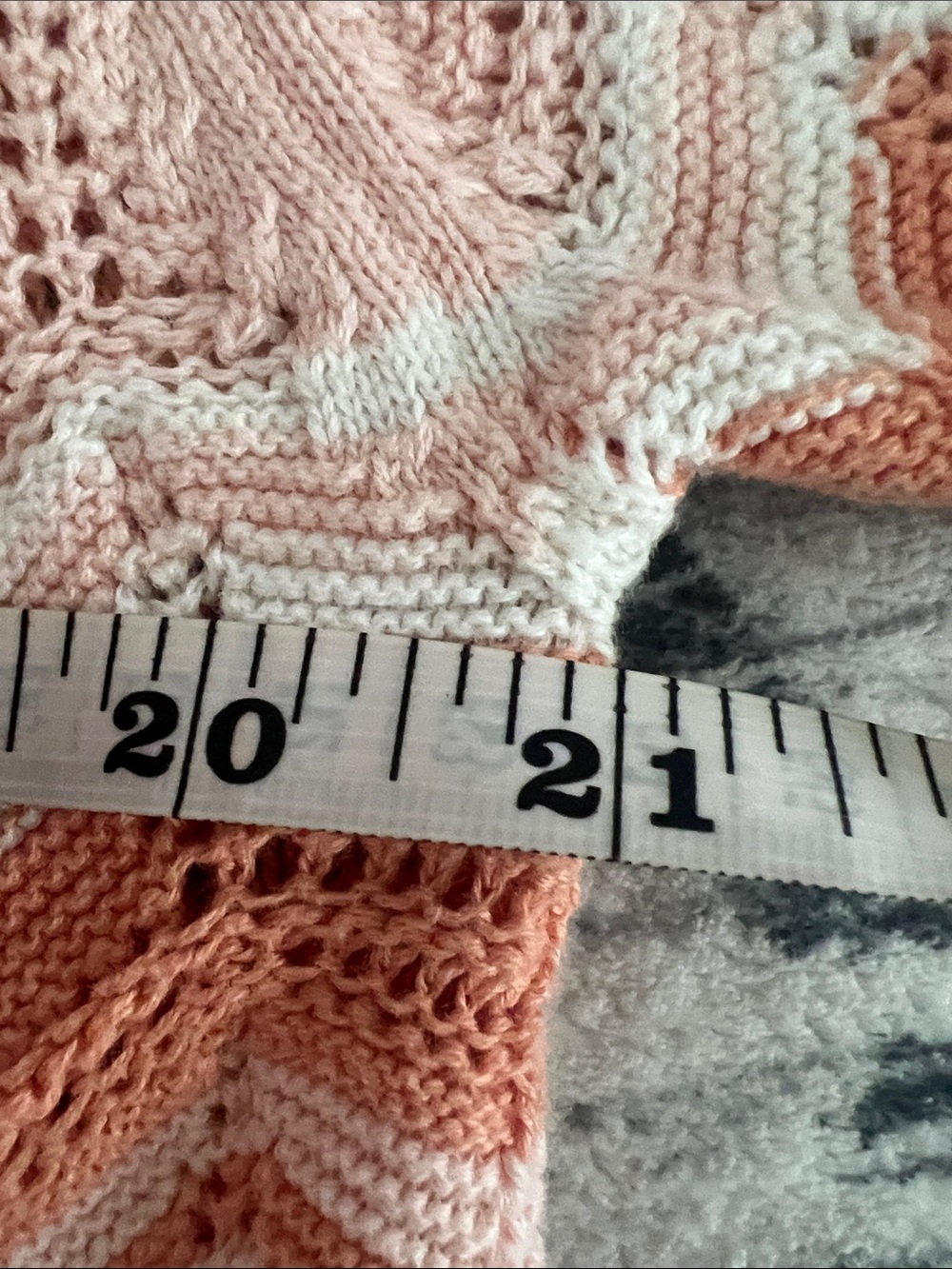 Summer Cotton Peach & Cream Bow Cardigan - Picture 4 of 5